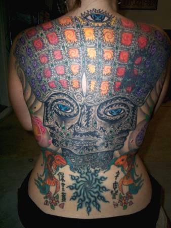 Alex Grey Tattoo On Full Back