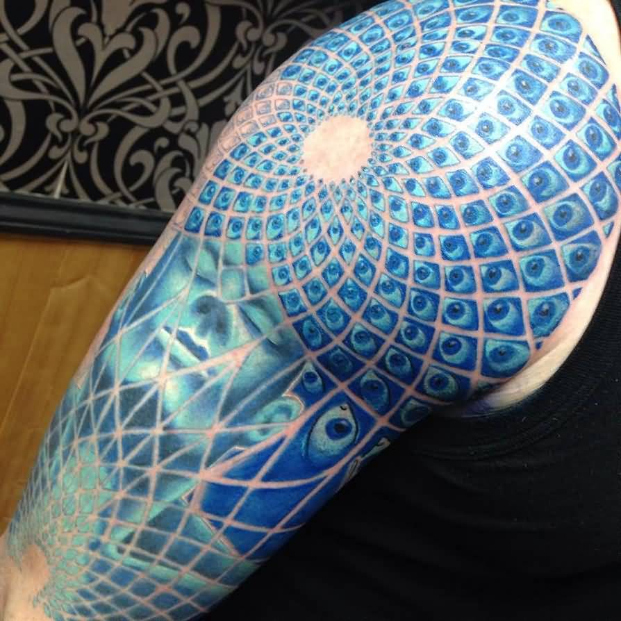 Alex Grey Tattoo On Right Half Sleeve by Craig Holmes