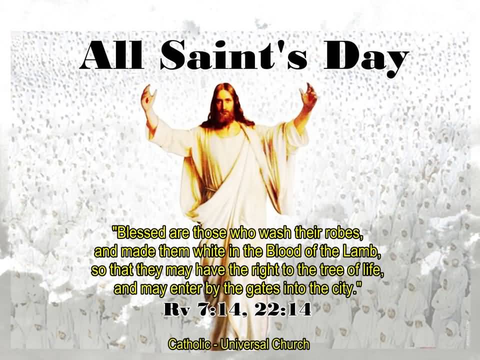 All Saints Day Jesus Christ Blessings Picture