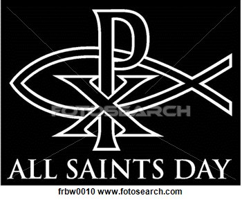 All Saints Day Wishes Clipart Image