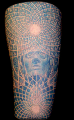 Blue Ink Alex Grey Tattoo