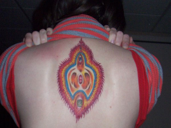 Color Ink Alex Grey Tattoo On Upper Back