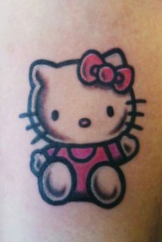 Color Ink Hello Kitty Tattoo