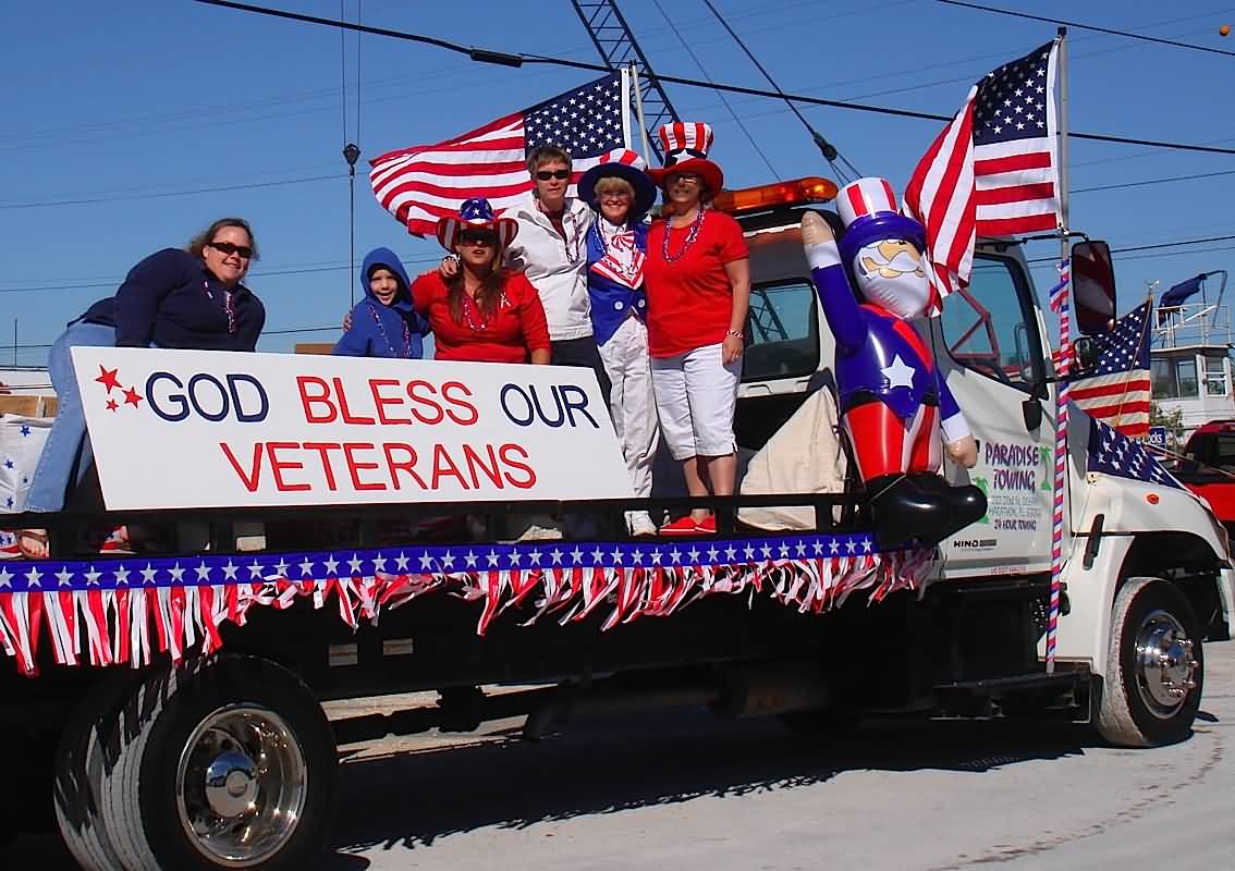 Float During Veterans Day Parade