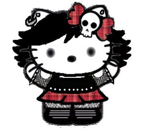 Gothic Hello Kitty Tattoo  Design