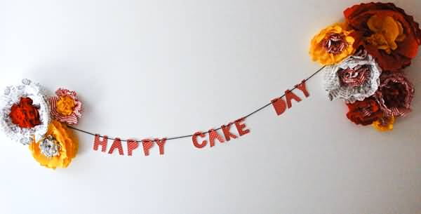 Happy Cake Day Hanging Banner Picture