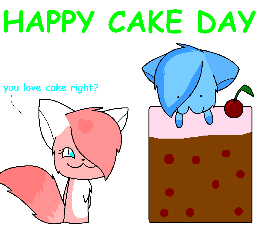Happy Cake Day Illustration