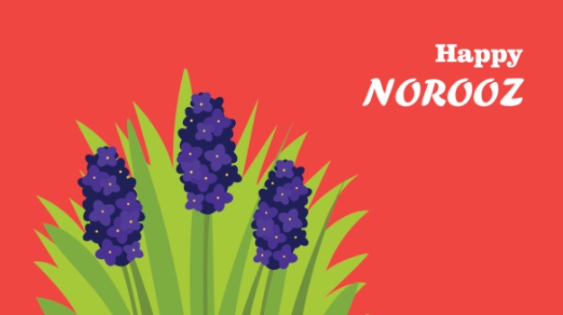 Happy Navroz Flowers Ecard