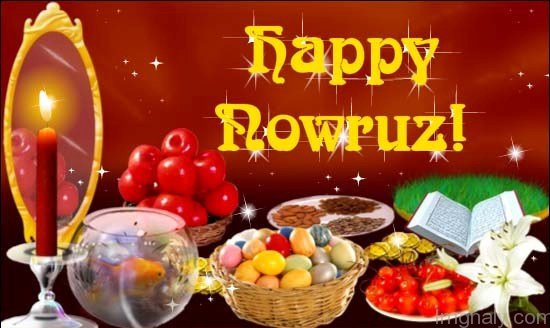 Happy Nowruz Food And Candle Picture