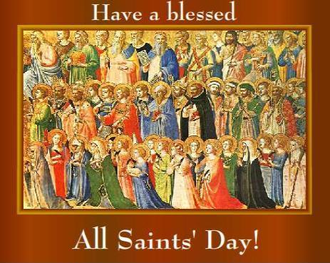 Have A Blessed All Saints Day Greeting Card