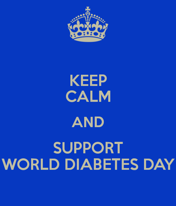 Keep Calm And Support World Diabetes Day