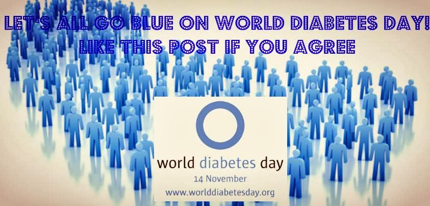 Let's All Go Blue On World Diabetes Day Picture For Facebook