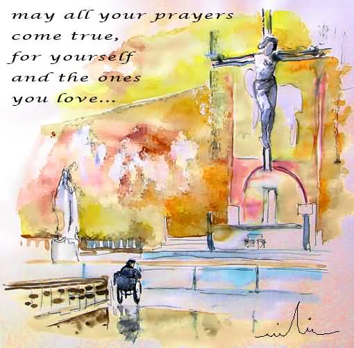 May All Your Prayers Come True, For Yourself And The Ones You Love Happy All Saints Day Painting