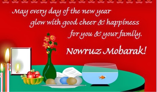 May Every Day Of The New Year Glow With Good Cheer & Happiness For You & Your Family Nowruz Mubarak Greeting Card