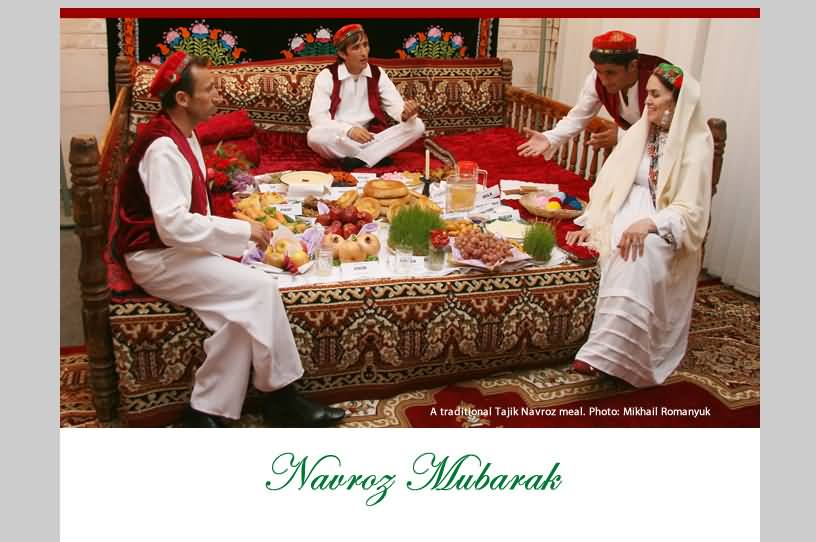 Navroz Mubarak Celebration Family Enjoying Food Picture
