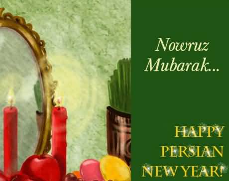 Navroz Mubarak Happy Persian New Year Greeting Card