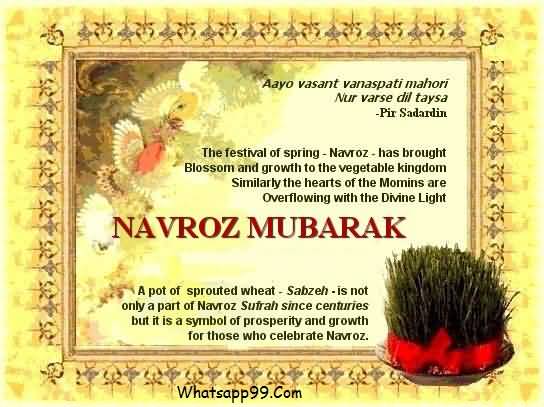 Nowruz Mubarak Wishes Ecard Picture