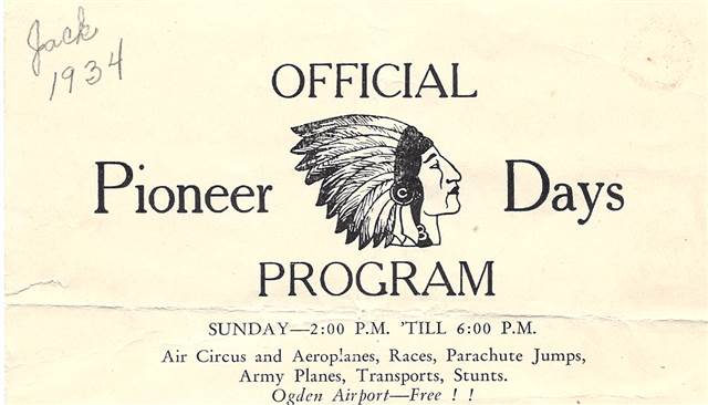 Official Pioneer Days Program Poster