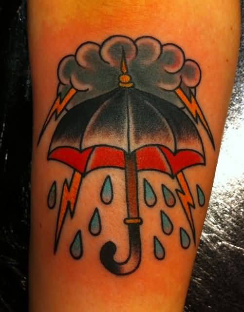 Old School Umbrella Tattoo
