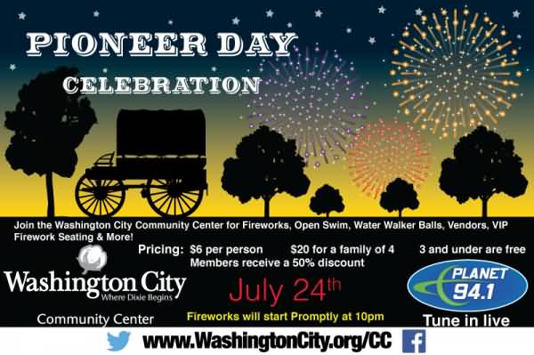 Pioneer Day Celebration On July 24th