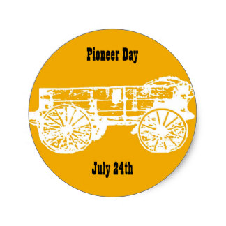Pioneer Day July 24th Round Sticker