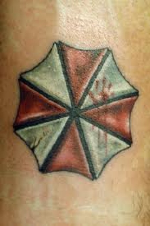 Resident Evil Umbrella Tattoo