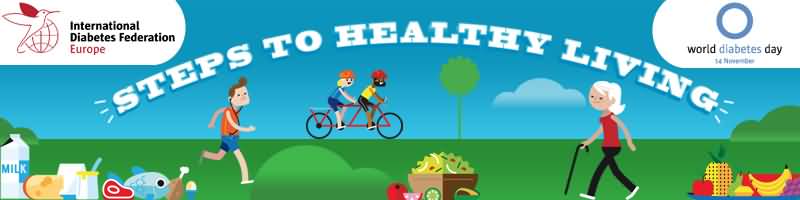 Steps To Healthy Living World Diabetes Day Header Image