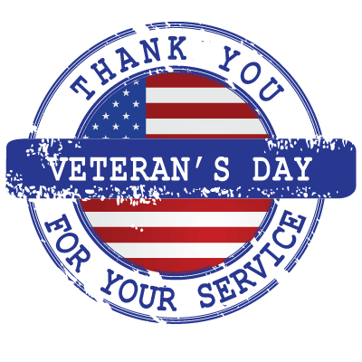 Thanks You For Your Service Veterans Day 2016 Stamp Picture