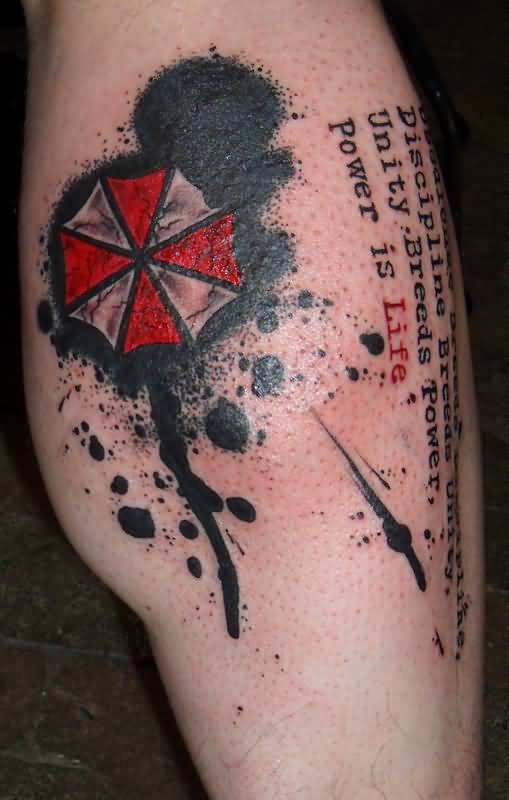 Umbrella Corp Tattoo by Justsheep