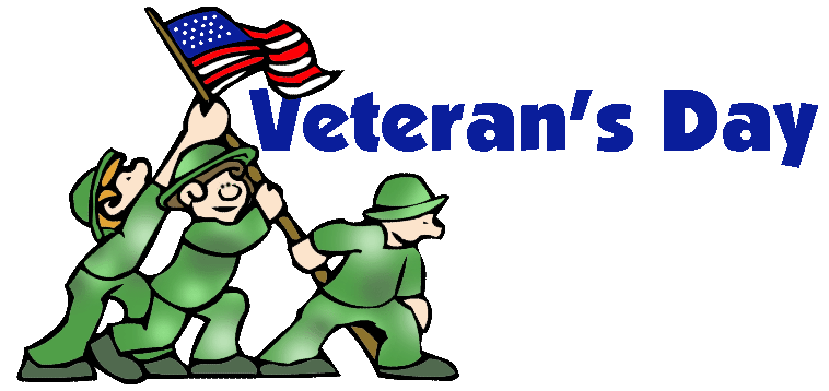 Veterans Day Army Men With American Flag Illustration