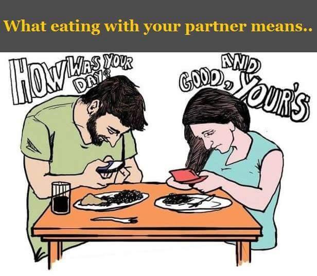 What eating with your partner means