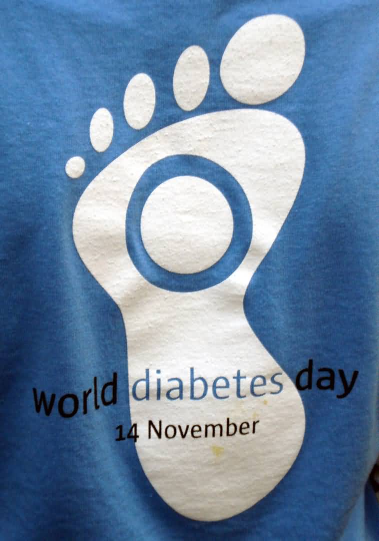 World Diabetes Day 14 November Foot Print Picture
