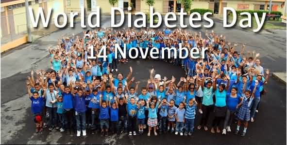 World Diabetes Day 14 November Kids Making Logo Picture