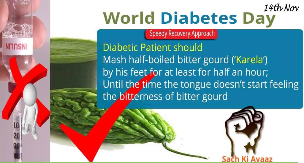 World Diabetes Day 14th November Information Picture