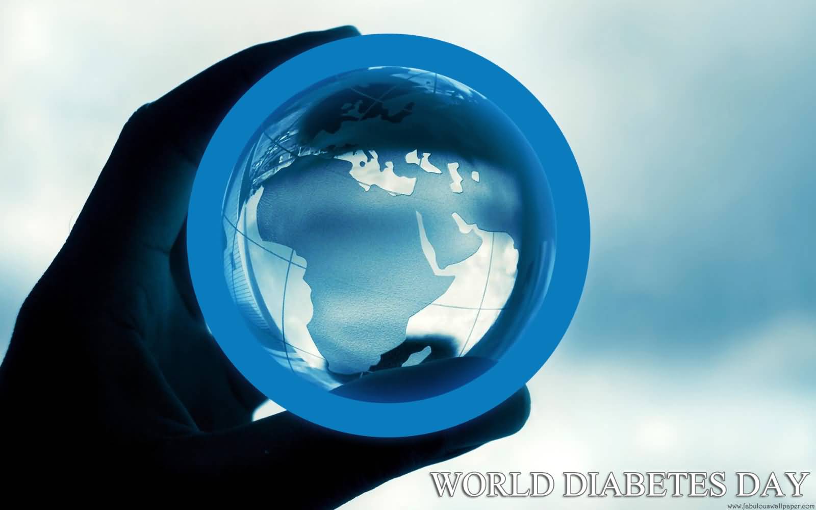 World Diabetes Day Earth Globe In Hand Picture