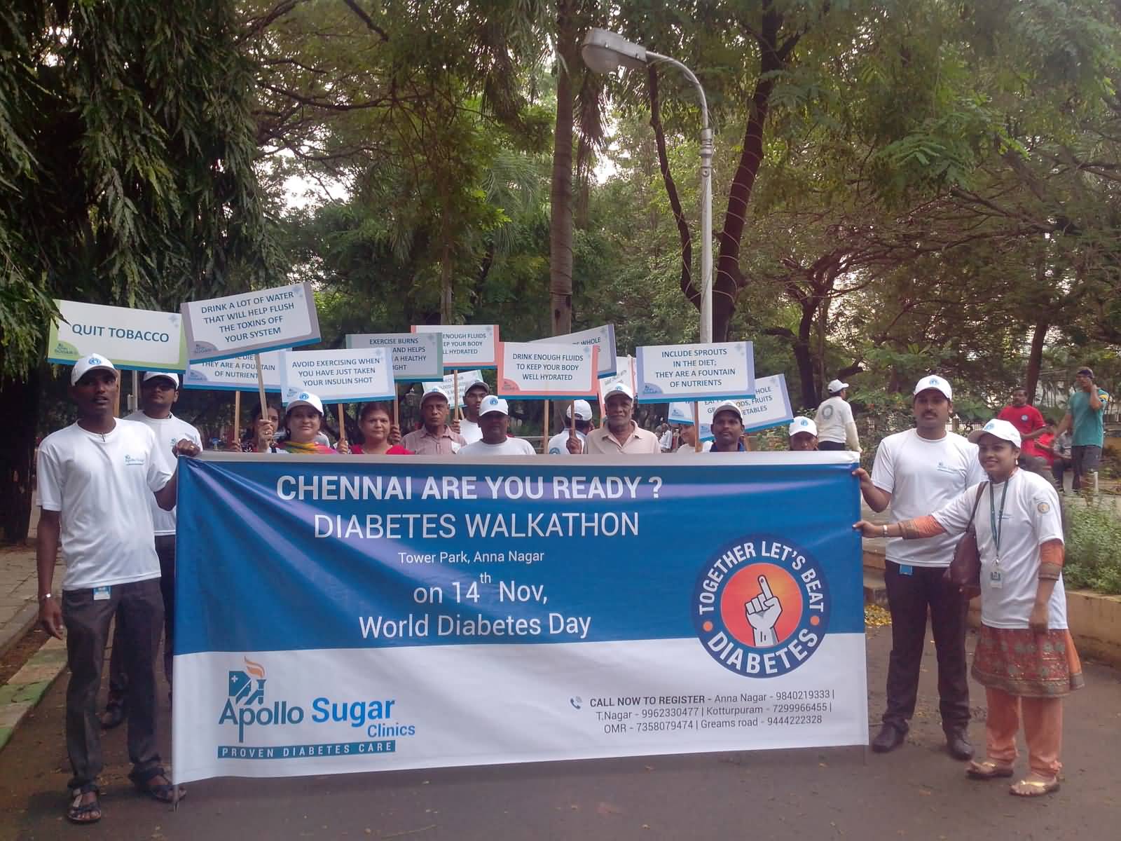 World Diabetes Day Rally In Chennai