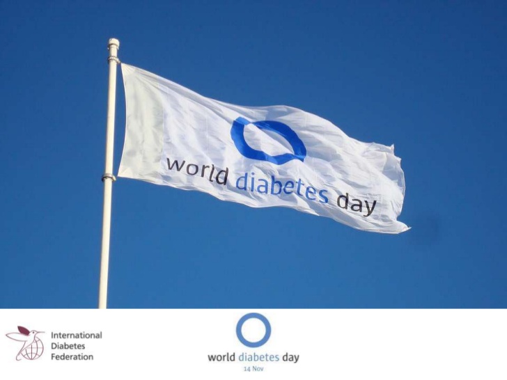 World Diabetes Day Waving Flag Picture