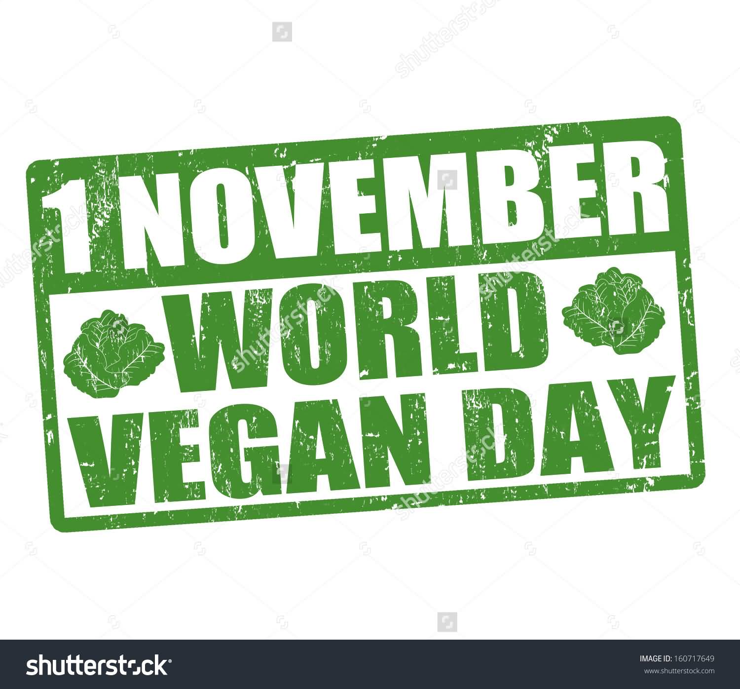 1 November World Vegan Day Vector Illustration