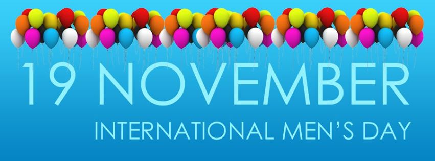 19 November International Men's Day Colorful Balloons Facebook Cover Picture