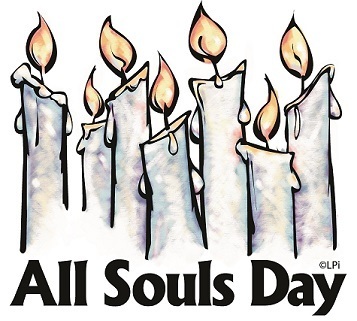 All Souls Day Candles Clipart Image