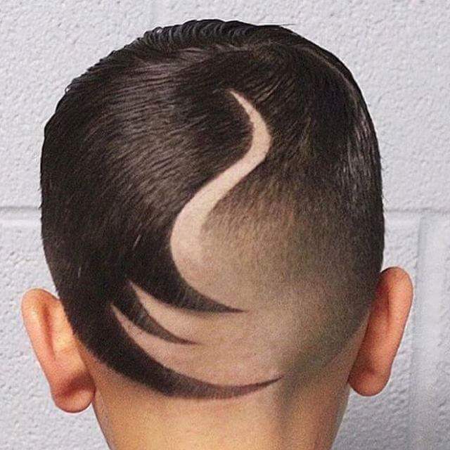 Amazing Tribal Hairstyle Tattoo On Head