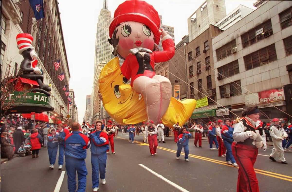 Betty Boop Big Balloon During Macy's Thanksgiving Day Parade