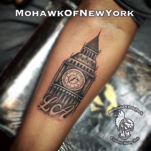 Big Ben Tattoo by MohawkofNewYork