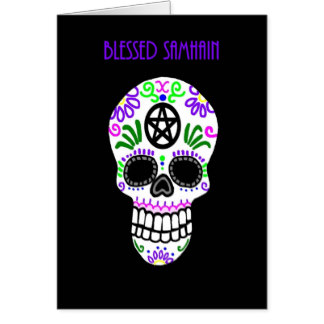 Blessed Samhain Sugar Skull Picture