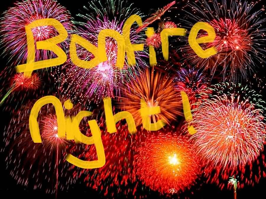 Bonfire Night Colorful Fireworks Picture