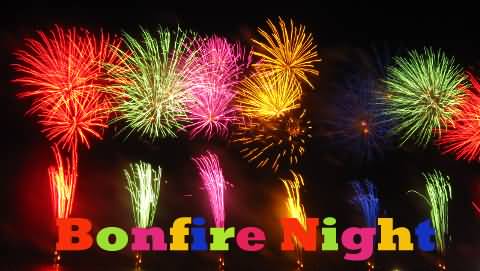 Bonfire Night Colorful Wishes Picture