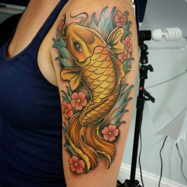 11+ Dragon Fish Half Sleeve Tattoos