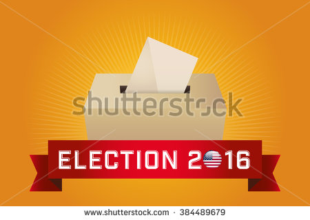 Election Day 2016 Ballot Box Illustration