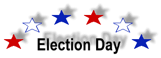 Election Day Stars Clipart Image