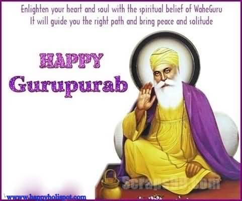 Enlighten Your Heart And Soul With The Spiritual Belilef Of Waheguru Happy Guru Nanak Gurpurab